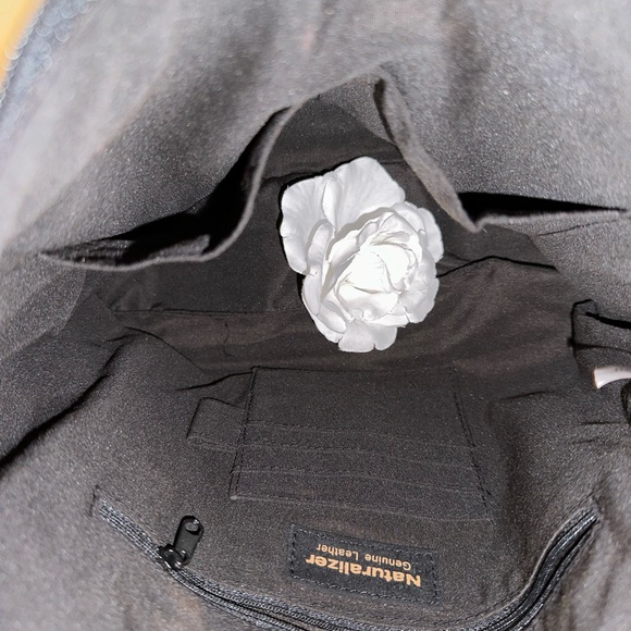 NWOT Vintage Naturalizer Leather Suede Color-block Bag - Picture 9 of 11